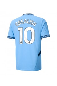 Manchester City Jack Grealish #10 Fotballdrakt Hjemme Klær 2024-25 Korte ermer